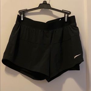 Nike workout shorts with spandex lining